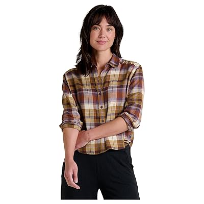 Toad&Co Re Form Flannel Boxy Long Sleeve Shirt Women