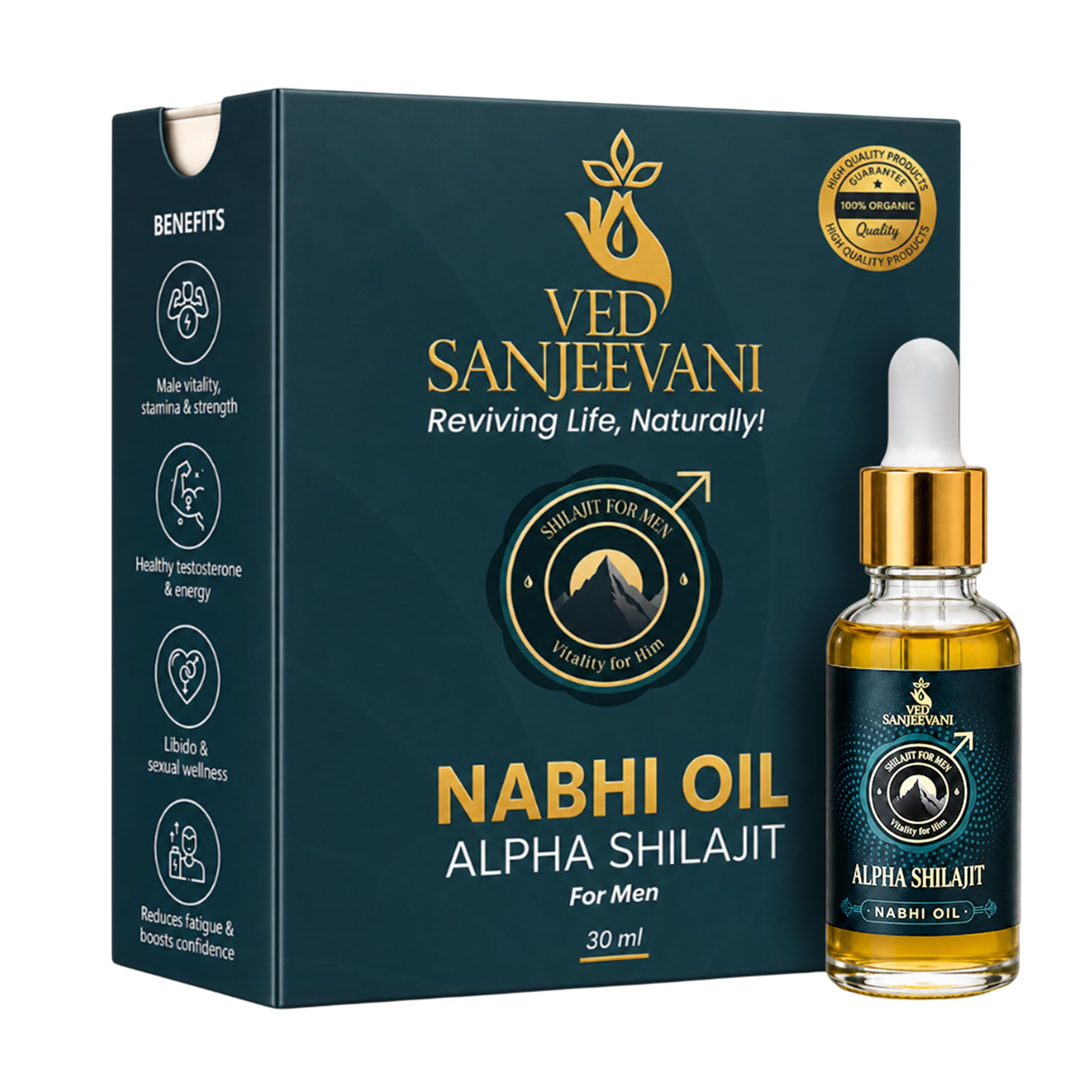 Alpha Shilajit Nabhi Oil | Herbal Stamina, Energy & Vitality for Men 30 ml-image-44