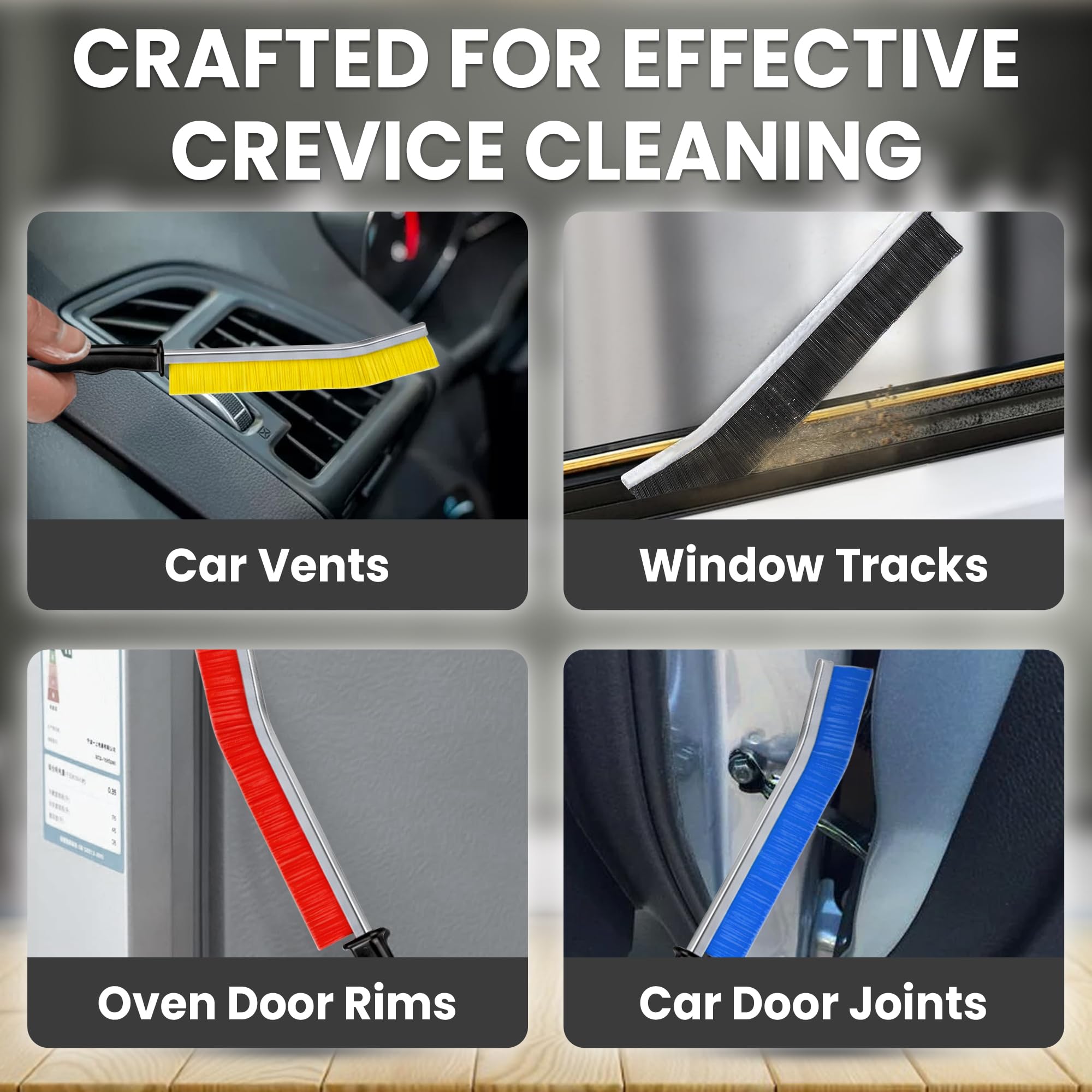 Crevice Cleaning Brush Set - 17 Piece -15 Crevice Cleaning Brush Set - 17 Piece -15