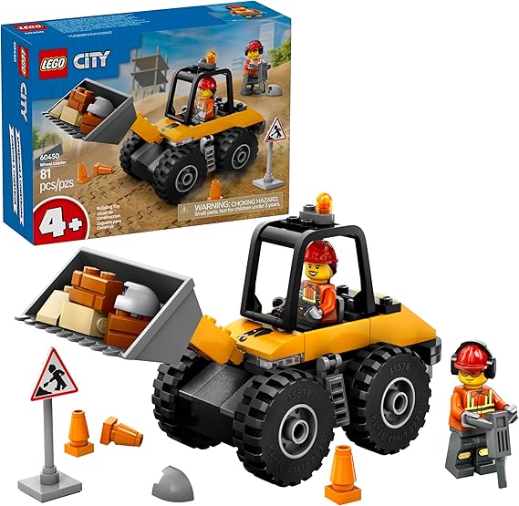 LEGO City Great Vehicles Carregadeira de Rodas de Construção Amarela 60450