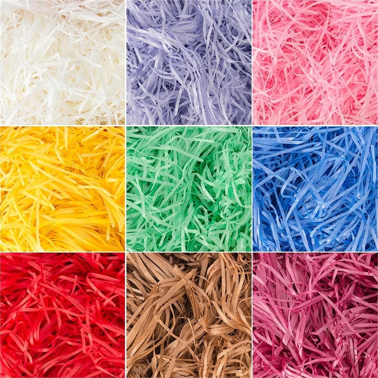 AGHSGDBCE Crinkle Cut Paper Shred Filler, Gift Bag Filler 300g Colorful Shred Crinkle Paper Raffia Shredded Tissue(Violet)