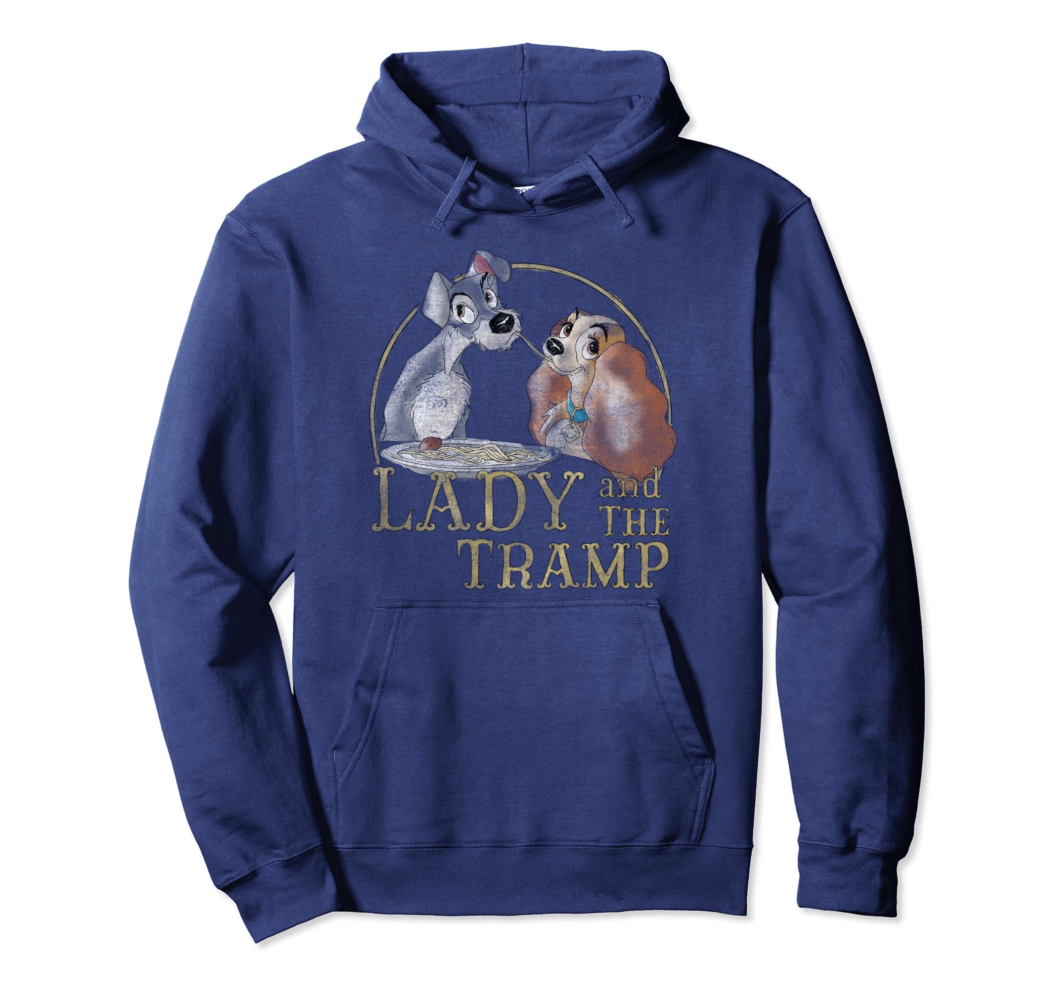 Disney Lady And The Tramp Simple Logo Portrait Pullover