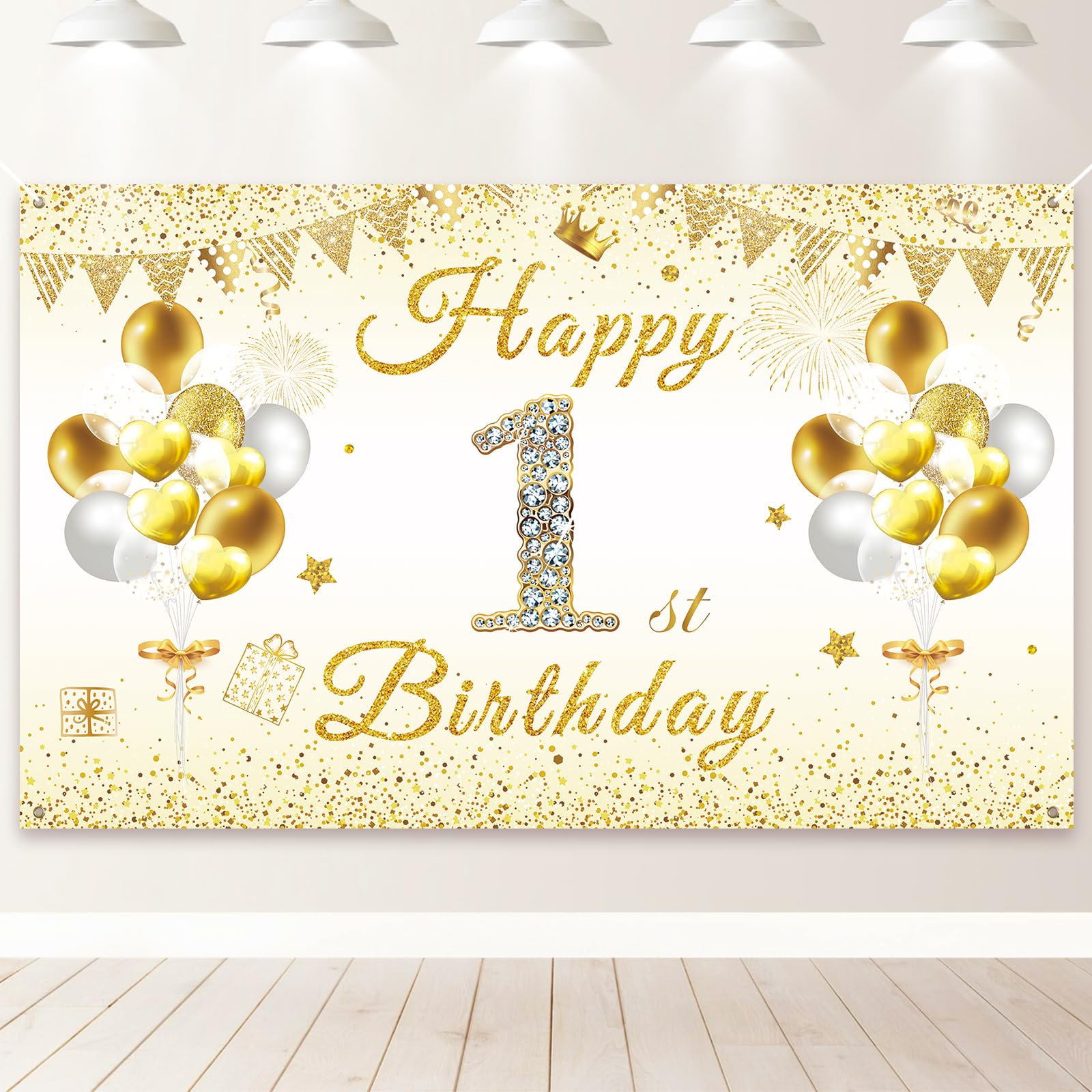 PartyYaa 16. Geburtstag Banner Deko, Extra Großes 16. Geburt