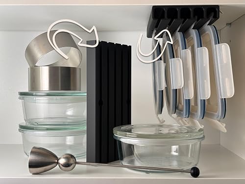 Deckelhalter 2er Set kompatibel mit IKEA 365+ Vorratsbehälter Deckeln. Küchen Or
