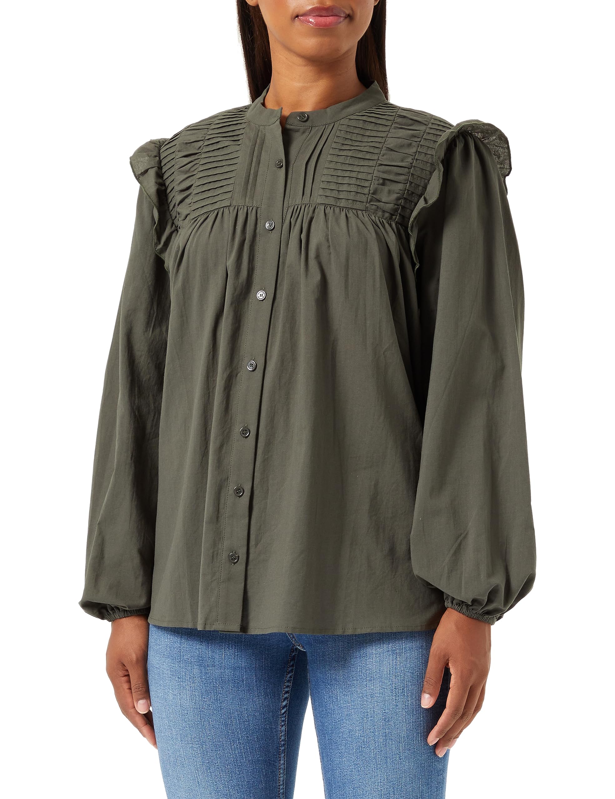 TILDEN Blusa de Manga Larga para Mujer