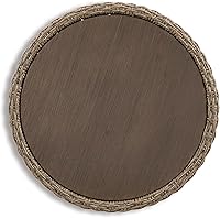 Vista 8 de Signature Design by Ashley Danson - Mesa auxiliar bohemia para exteriores, color marrón claro