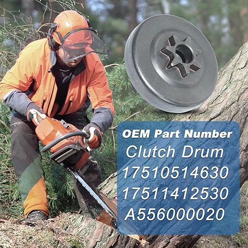 Miniatura 5 de AUMEL . Piñón estriado de tambor de embrague 7T de 325" para Echo CS-3600, CS-3900, CS-4400, CS-5100, CS-400EVL, CS440EVL, CS-510 motosierra