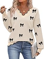 Zeagoo Women's V-Neck Lightweight Ribbed Knit Sweater - Casual Long Sleeve Fall Pullover Tops 2026