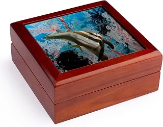 3dRose Indonesia, Papua, Raja Ampat. Underwater scenic of batfish and coral., Jewelry Box jb-188461-1