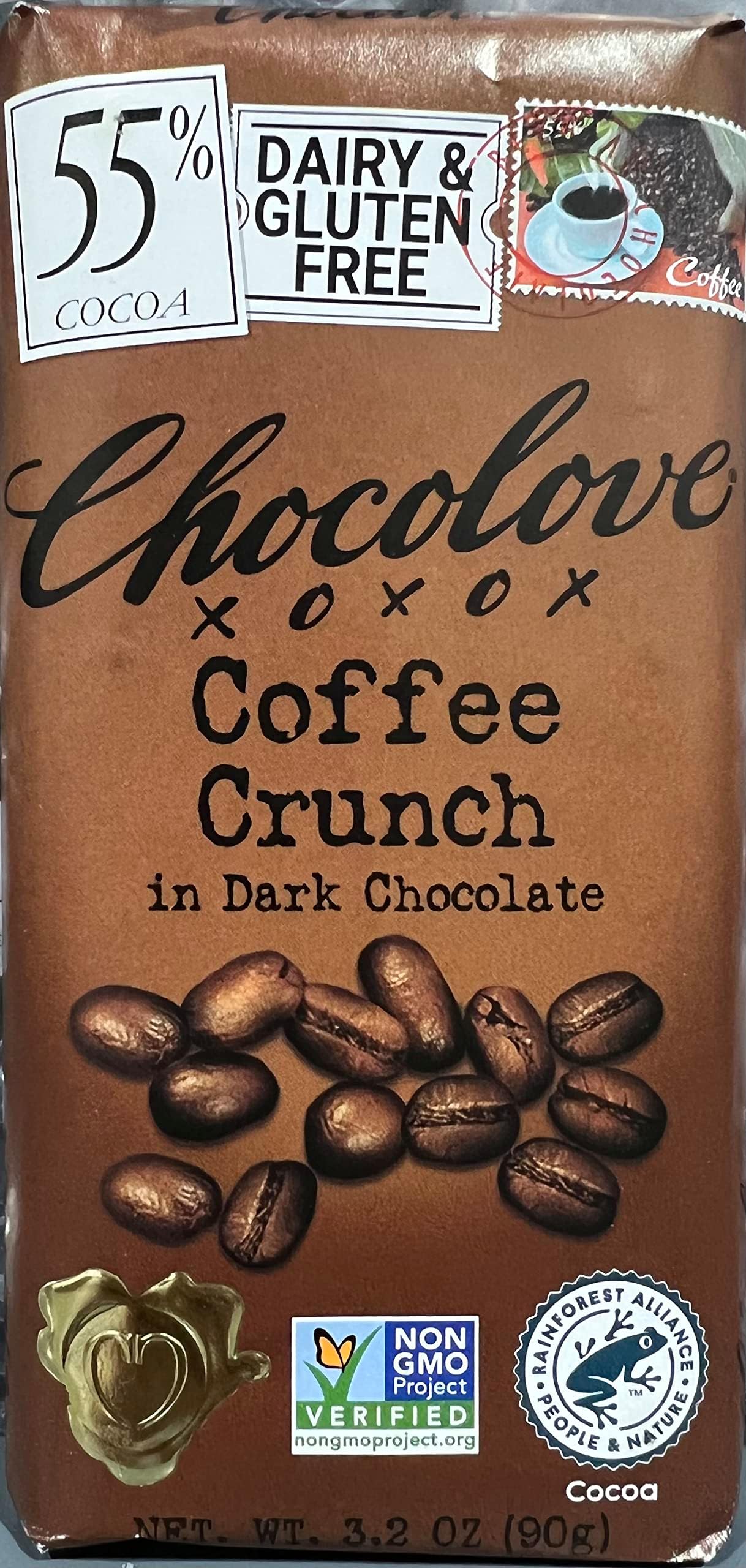 Chocolove Almonds & Sea Salt Dark Chocolate Bars 55