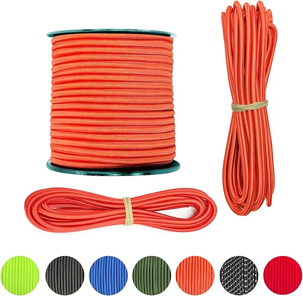 LUYADIN Bungee Cord 1/4" x 16' Heavy Duty