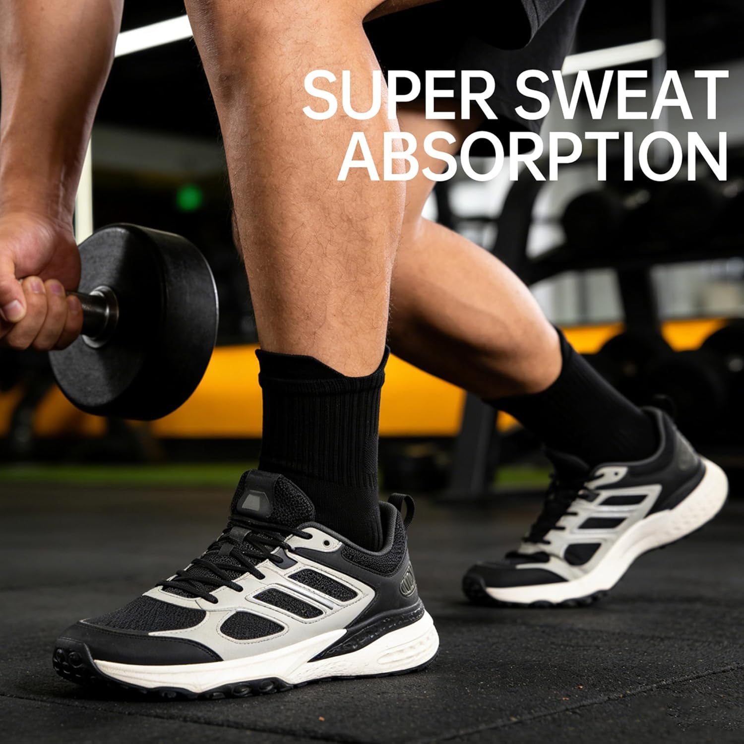 Football and Basketball Anti slip Socks 15-20mm 2/3 Pair Suitable for Sports, Running, Hiking, Outdoor Complete size