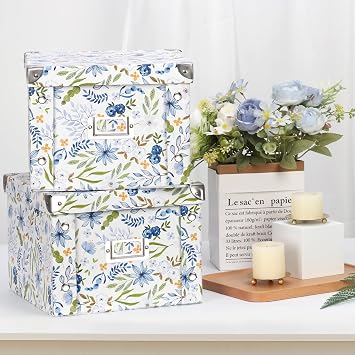 Greeting Card Storage Box Collapsible Card Organizer with 16 Dividers and Sticker Greeting Card Keeper for Holiday Birthday Photos Recipes Envelopes Large Cards Crafts Scrapbooking
