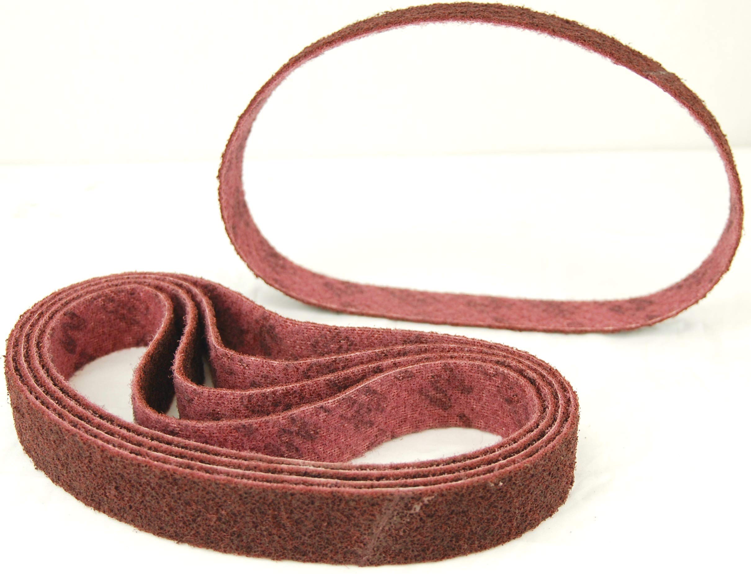 BLUEROCK Brand 30" x 1.5" Pack of 5 MEDIUM GRIT Nylon Non-Woven Sanding Belts Abrasive Material fits 40A & Metabo