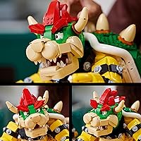 Vista 3 de LEGO 71411 Super Mario The Powerful Bowser, kit de modelo de construcción para adultos, figura articulada en 3D coleccionable con base de batalla