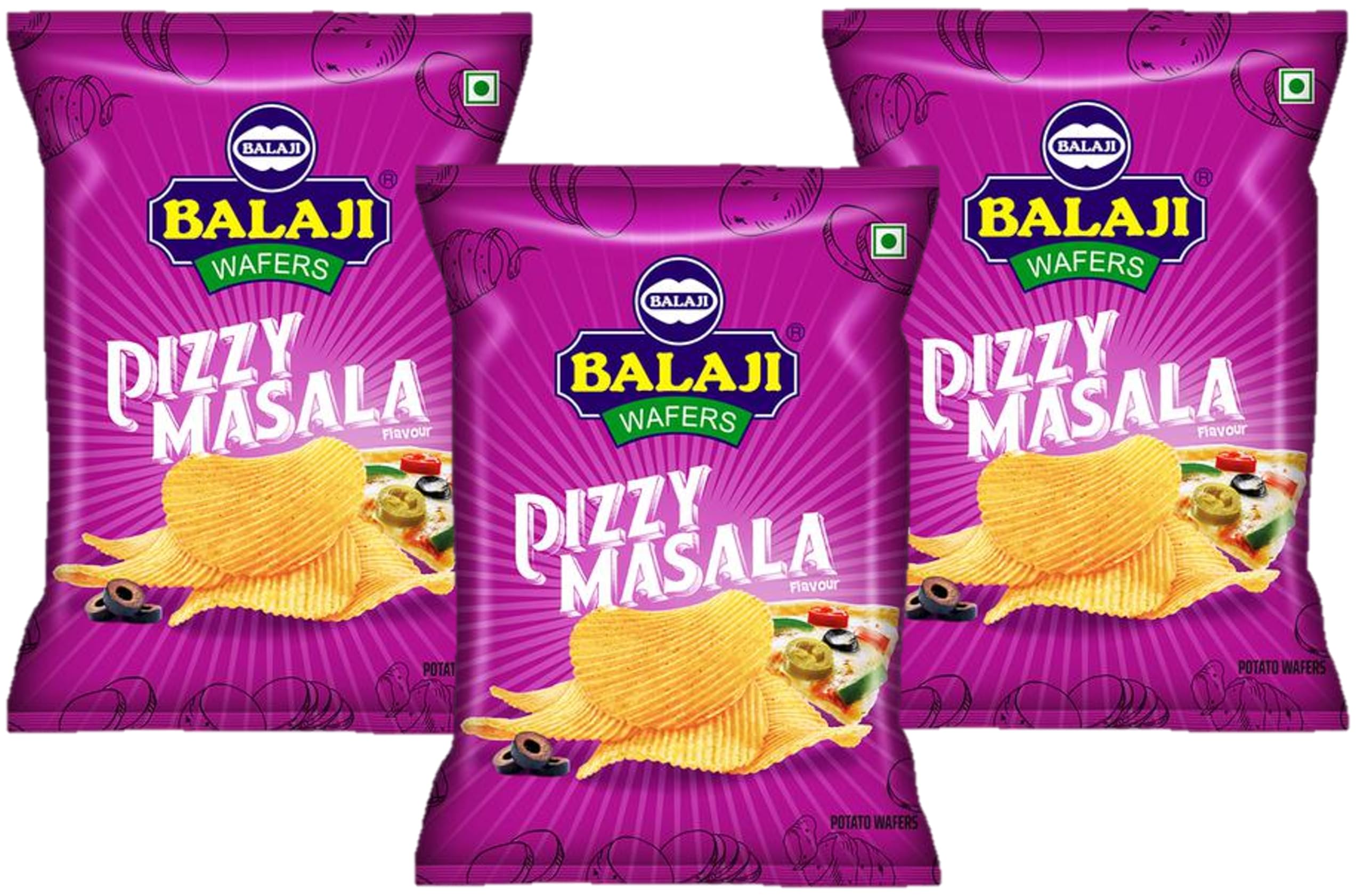 BALAJI WAFERS PIZZY MASALA FLAVOUR CHIPS, 35G (Pack Of 3) - HUMARABAZAR (B0CTY4WNDJ) Amazon Price History, Amazon Price Tracker