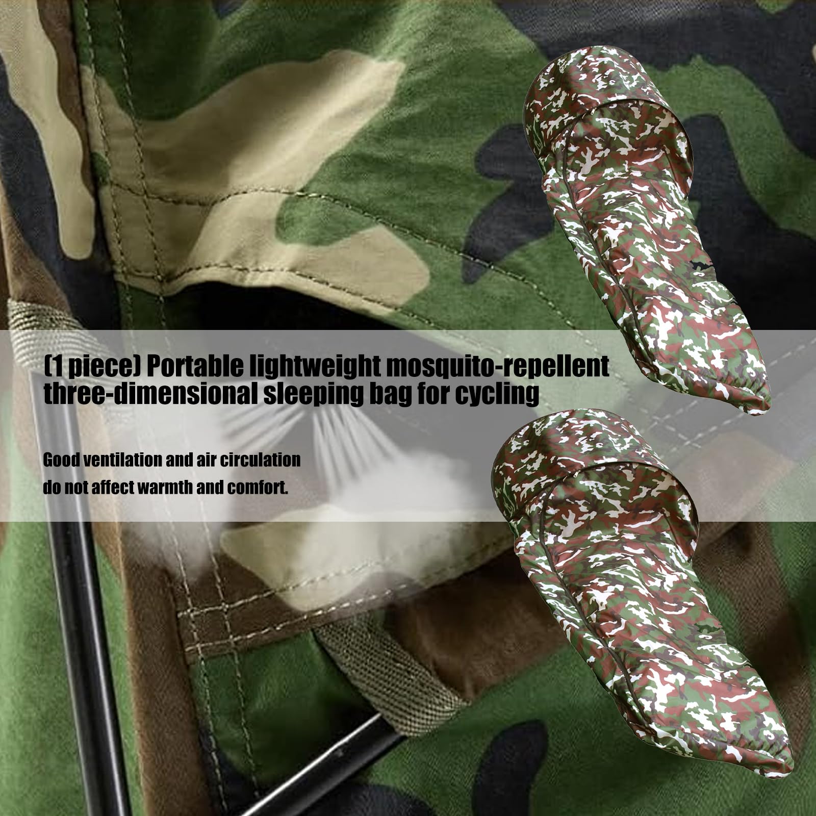 Funda para saco de dormir portátil, ligera, aislada, para camping, para viajes al aire libre, senderismo, fácil de usar, portátil, ligera, aislada, funda para saco de dormir