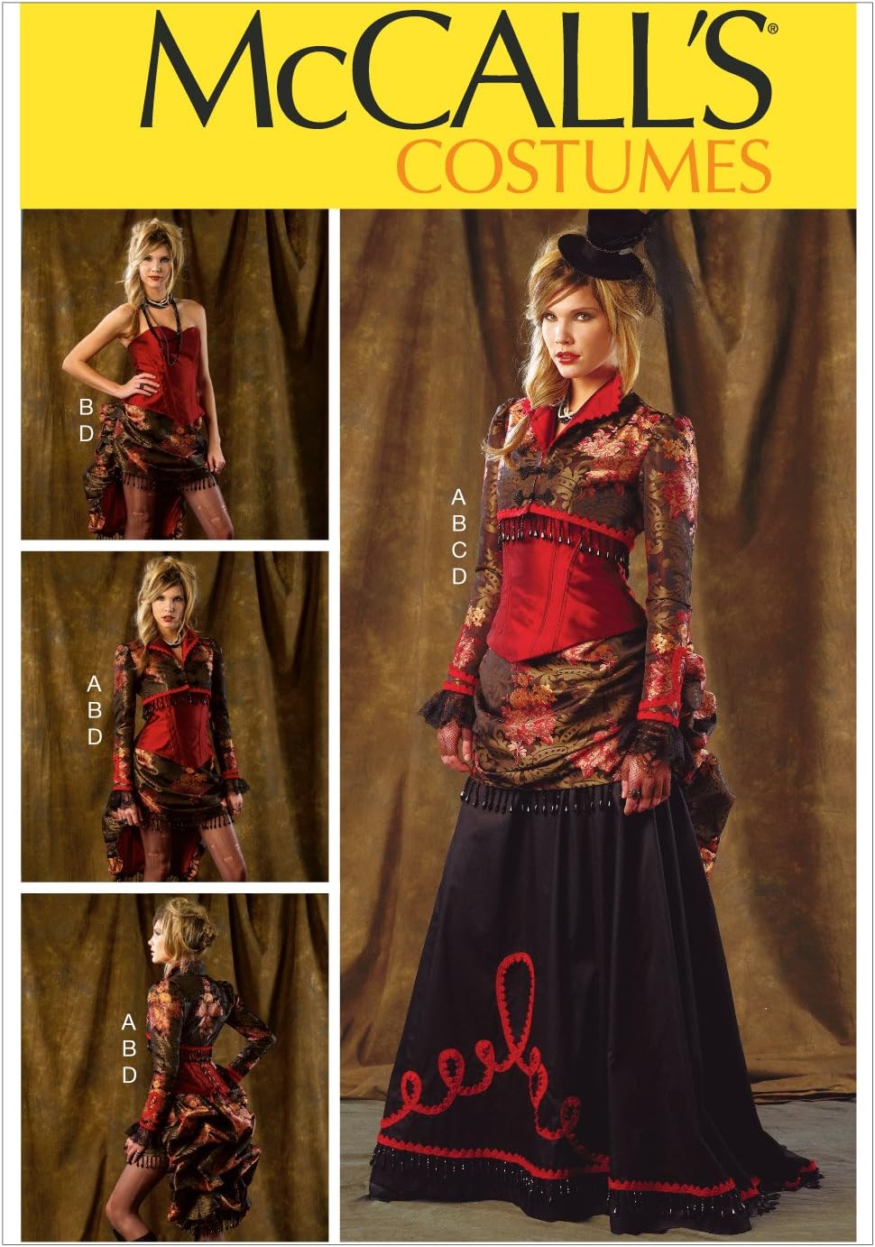 McCall's Pattern Company M6911 Misses' Bolero, Corset, Skirt and Overskirt Sewing Template, Size E5