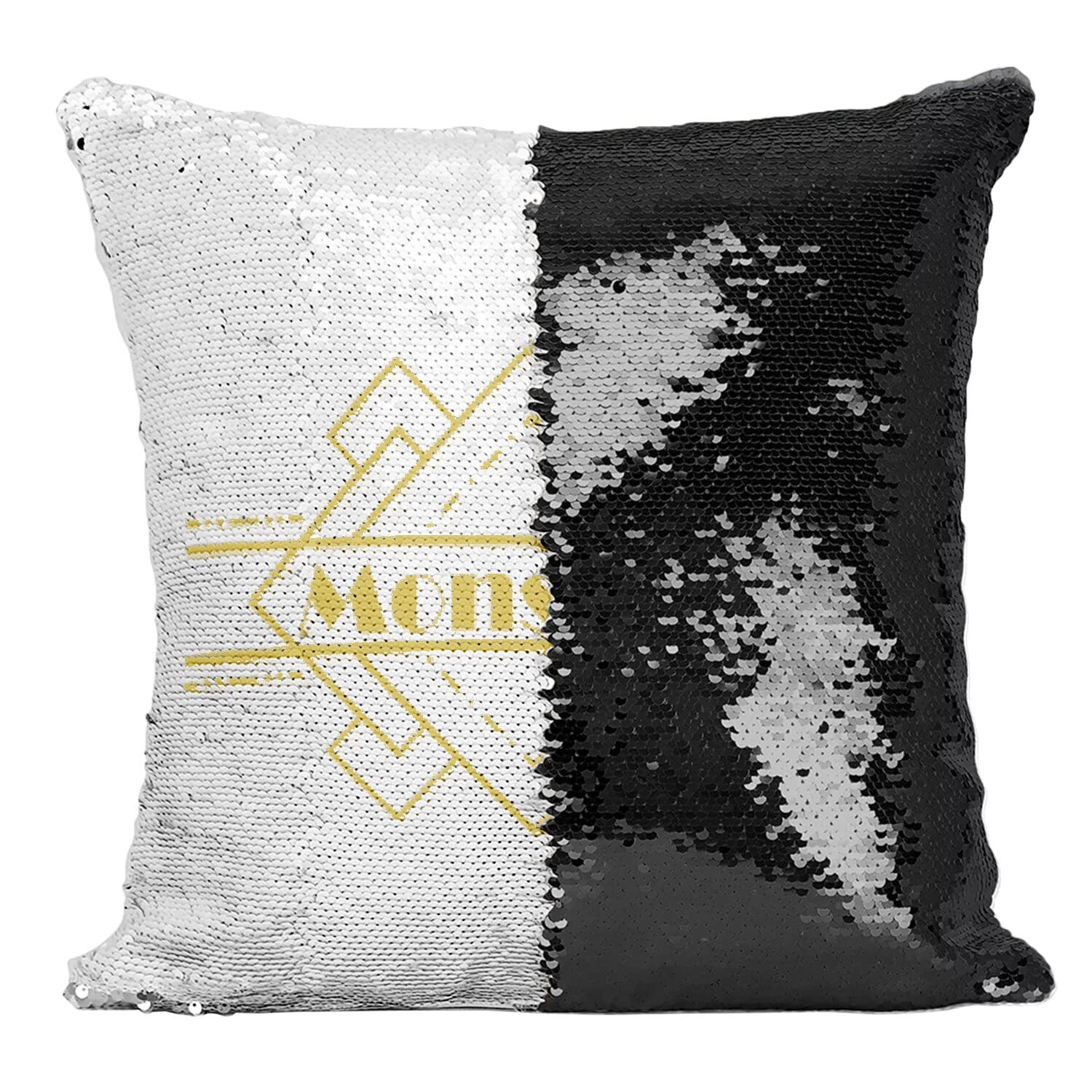 Coussin Paillettes Monsieur Homme pour une ambiance cosy retro