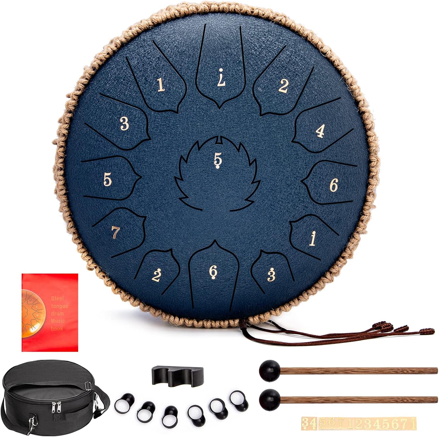 Amazon.com: Steel Tongue Drum - Deekec 12 Inches 13 Notes - Percussion ...