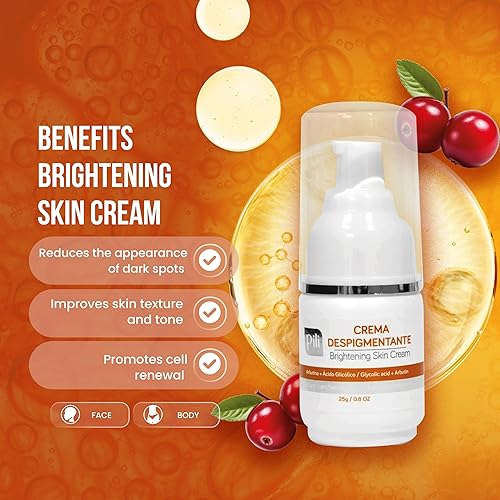 Miniatura 4 de Pili Crema iluminadora para la piel con arbutina y ácido glicólico | Restaura el tono de la piel | Ilumina la tez, crema de manchas oscuras para uso