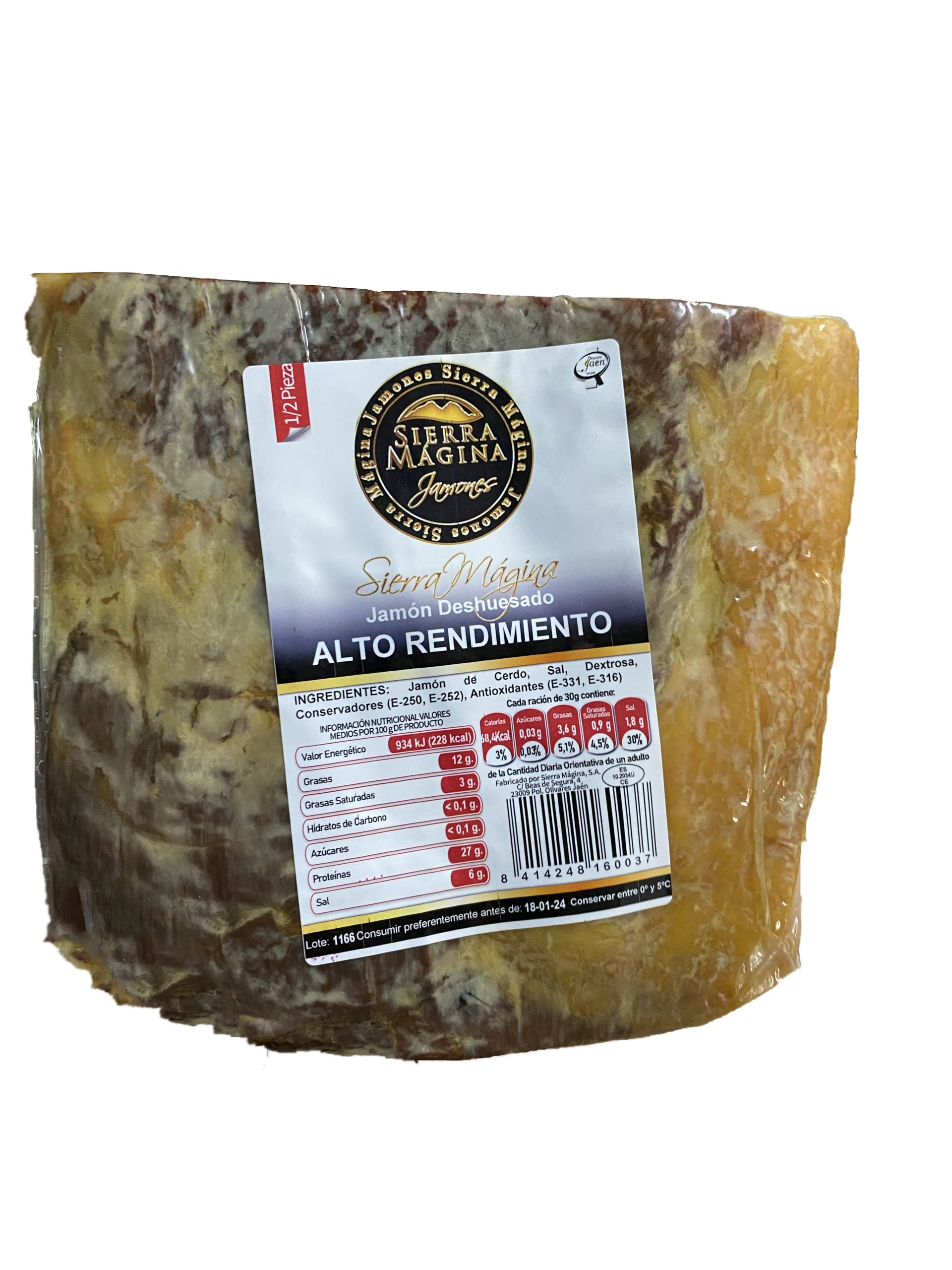 Jamón serrano Deshuesado Alto Rendimiento Especial hosteleria Piezas 2,50 Kg Aprx