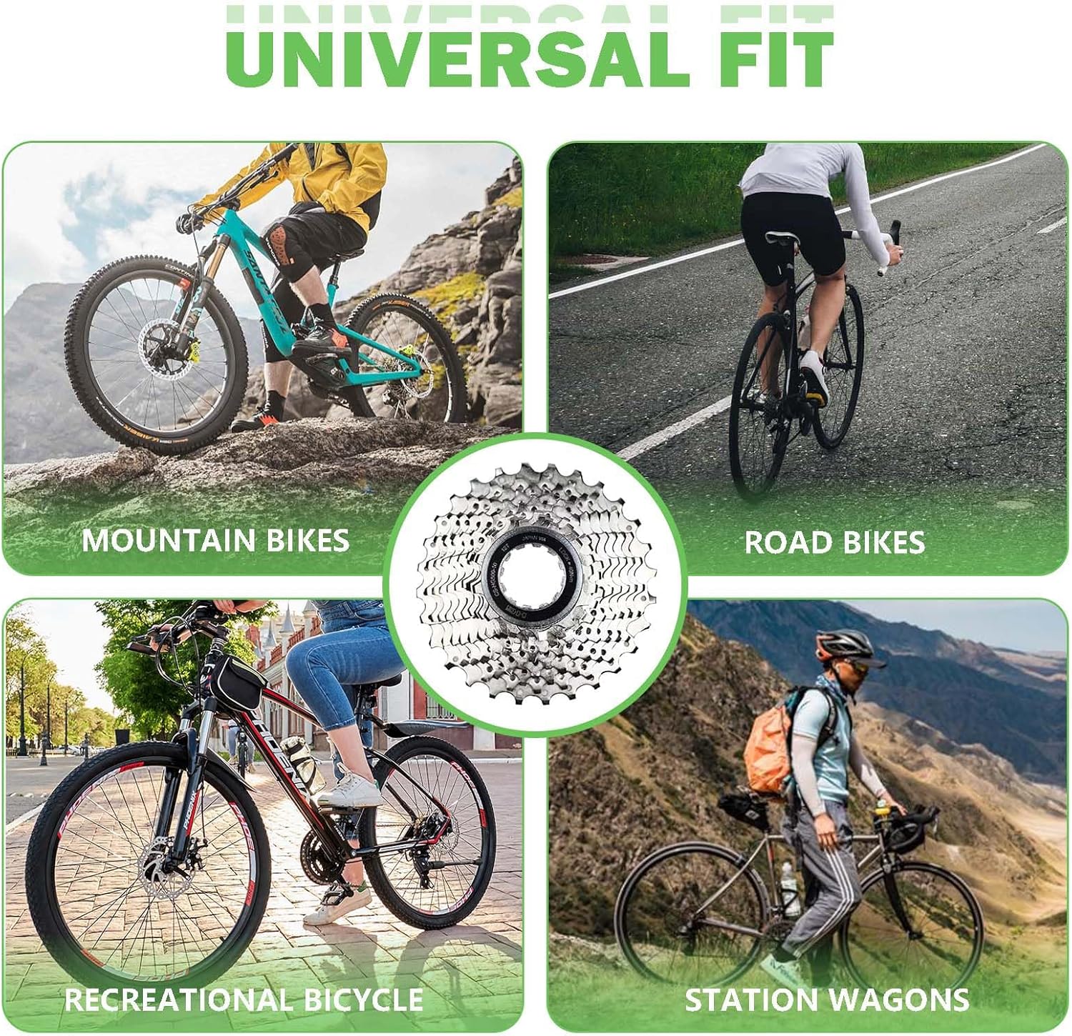 Bike Cassette 10 Speed Cassette Sprockets CS-HG500-10 Bike Sprocket for Mountain Bike Folding Bike Commuter Bike