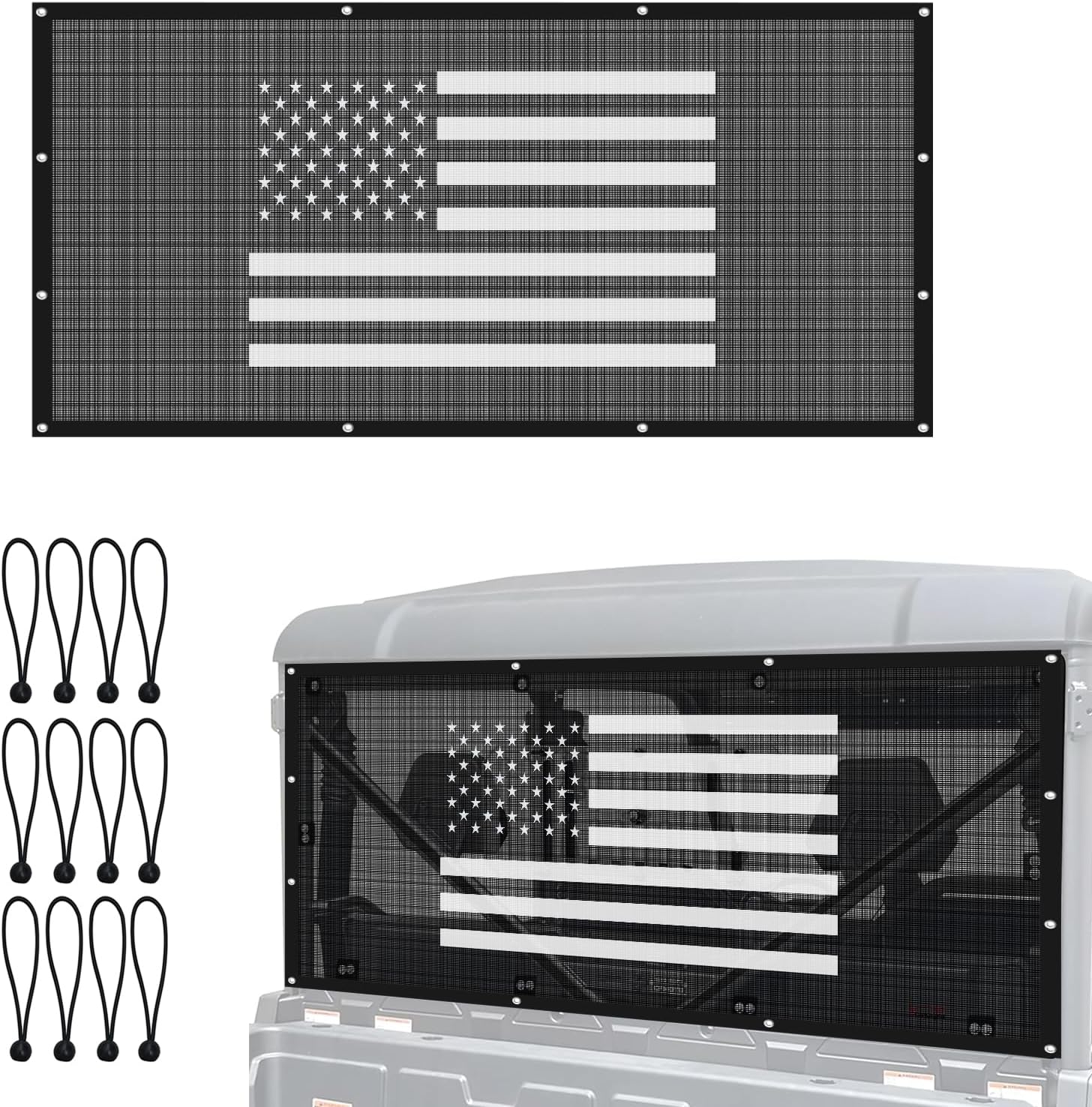 UFORCE 1000 Rear Windshield - UFORCE 1000 Windshield Compatible with CFMOTO UFORCE 1000 2019-2025/UForce 1000 XL 2022-2025 Thicken Poly UFORCE Back Window Accessories Parts