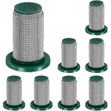 8079-PP-100 Sprayer Nozzles Strainer [8PCS] - Anti-Drip Sprayer Tip Strainer with Stainless Steel 100 Mesh Screen for Teejet Spray Nozzle - [Green-Plastic]