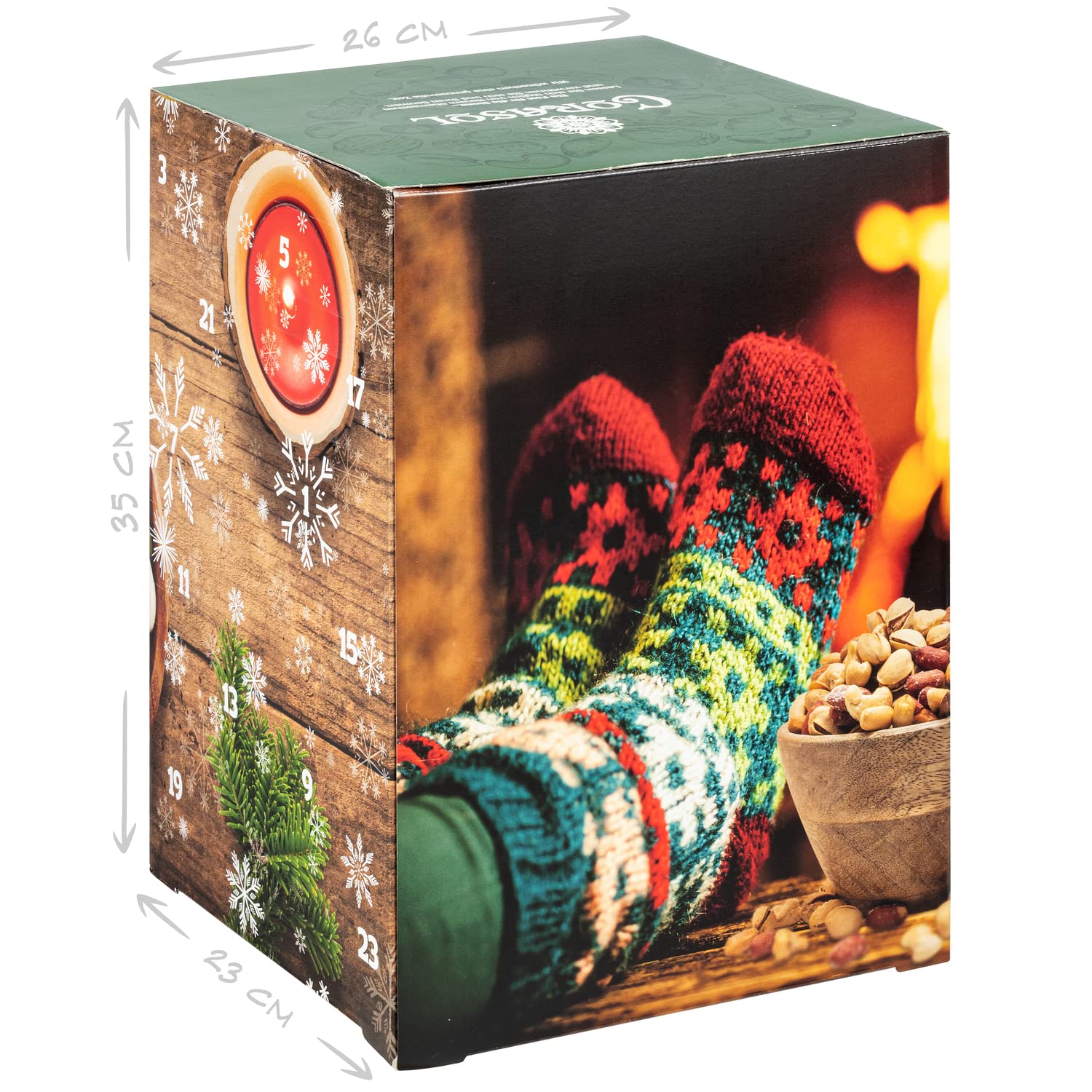 Corasol Premium Nuss-Mix Adventskalender 2025 24 Nussmischungen