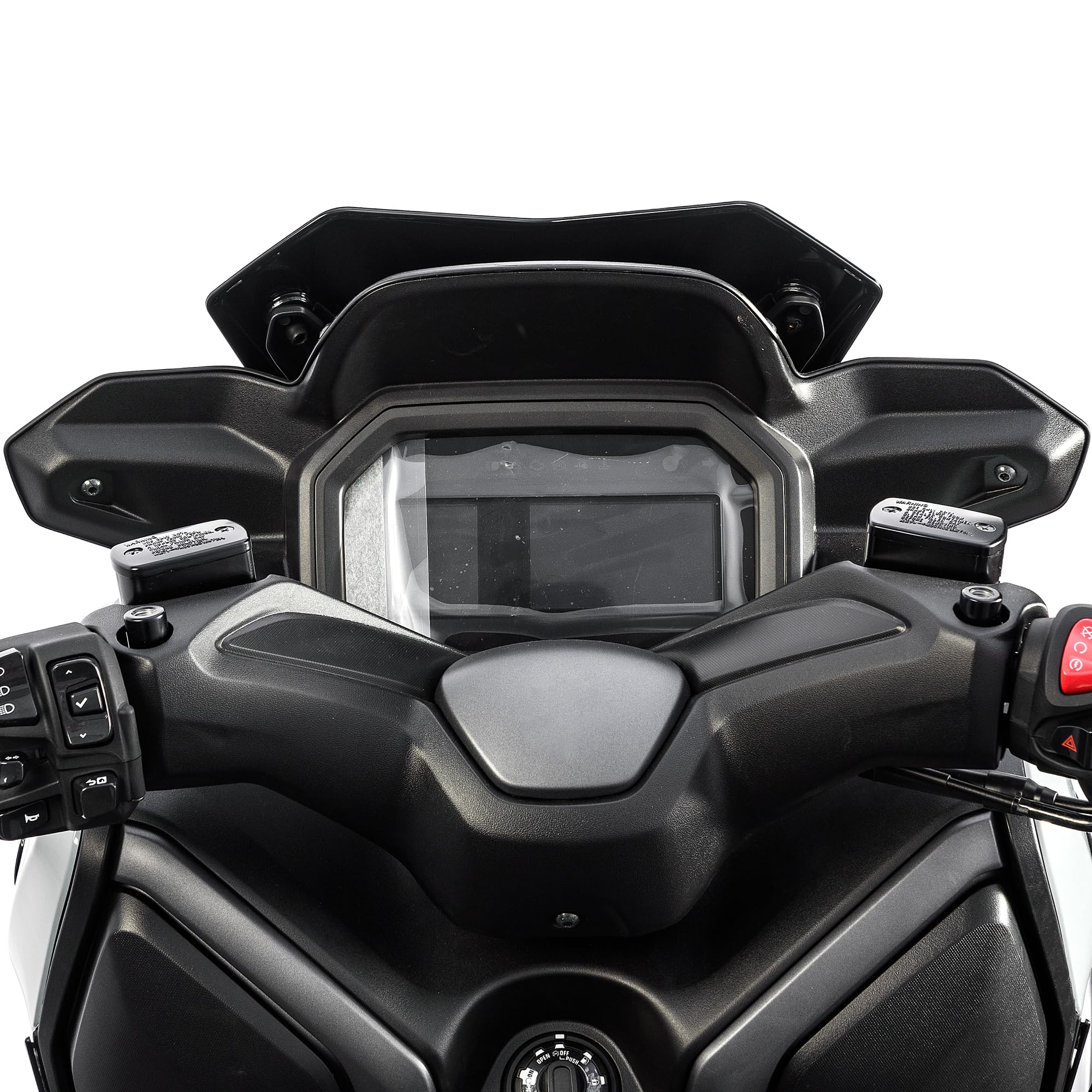 Deflector de viento para motocicleta XMAX300 2025 2026 Xmax 300 delantero viento escudo protector de parabrisas deflector (negro)