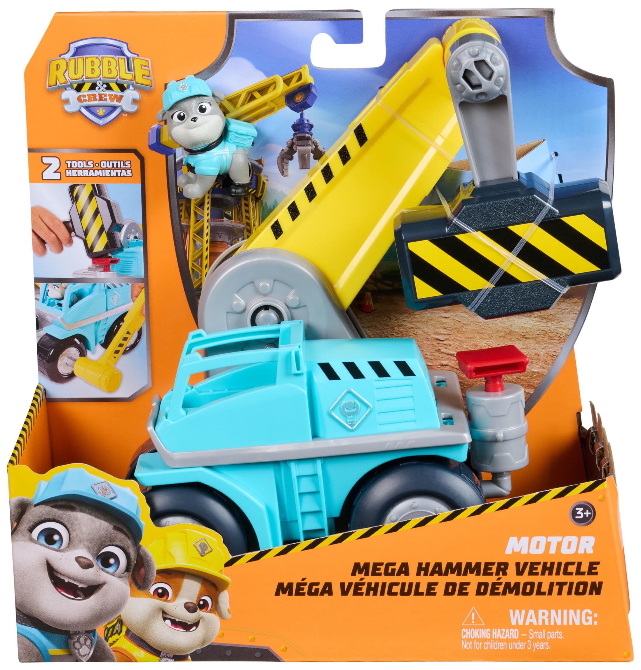 Ruben & Compagnie - Véhicule Démolition Molly - Voiture Figurine Pat Patrouille À Collectionner - Dessin Animé Aventures Constructions - Pat Patrouille Jouet - Voiture Enfant - Jouet Enfant 3 Ans Et +