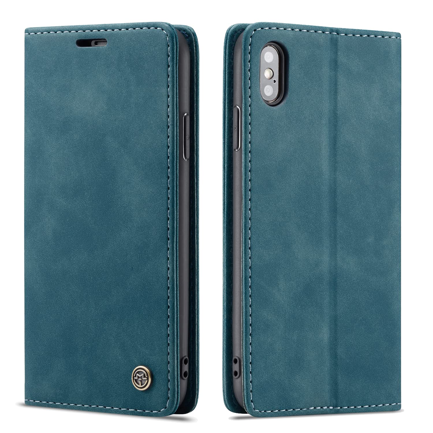 Excelsior Premium PU Leather Wallet flip Cover case with | Card and Cash Slot | 360 Full Body Protection case Compatible with Apple iPhone X | iPhone Xs (Blue) (B0BKYMSPKC) Amazon Price History, Amazon Price Tracker