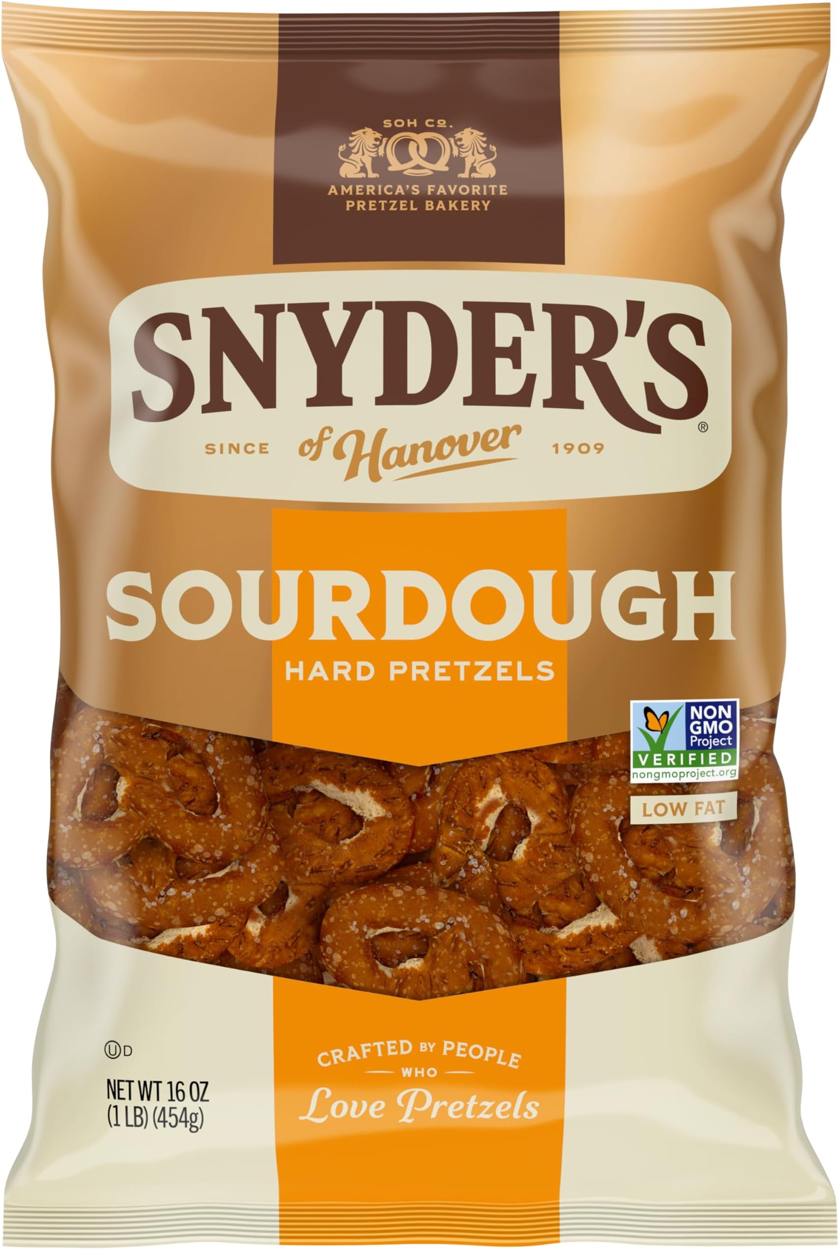 Snyder's of Hanover Sourdough Hard Pretzels, 16 Oz Bag