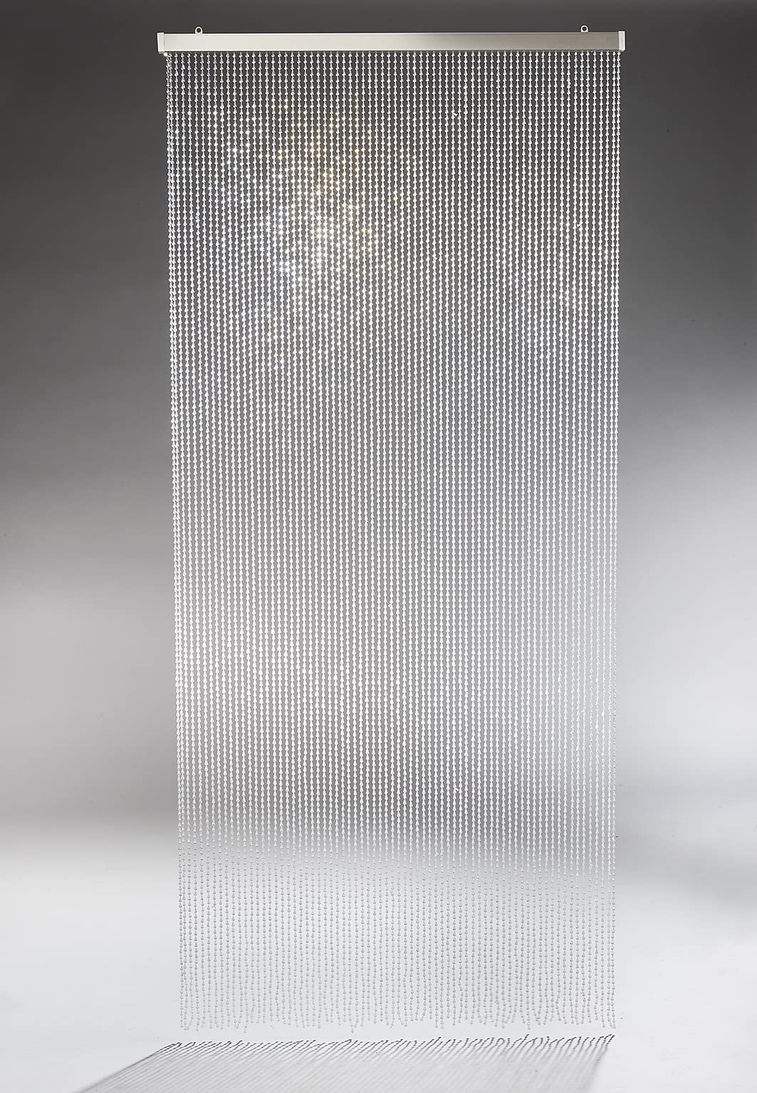 Kobolo Türvorhang Clear, 90x200 cm, 72 Stränge, transparenter Kunststoff-Perlenvorhang, dekorativer & pflegeleichter Fliegenvorhang und Raumteiler für Balkon, Terrasse, Tür oder Fenster