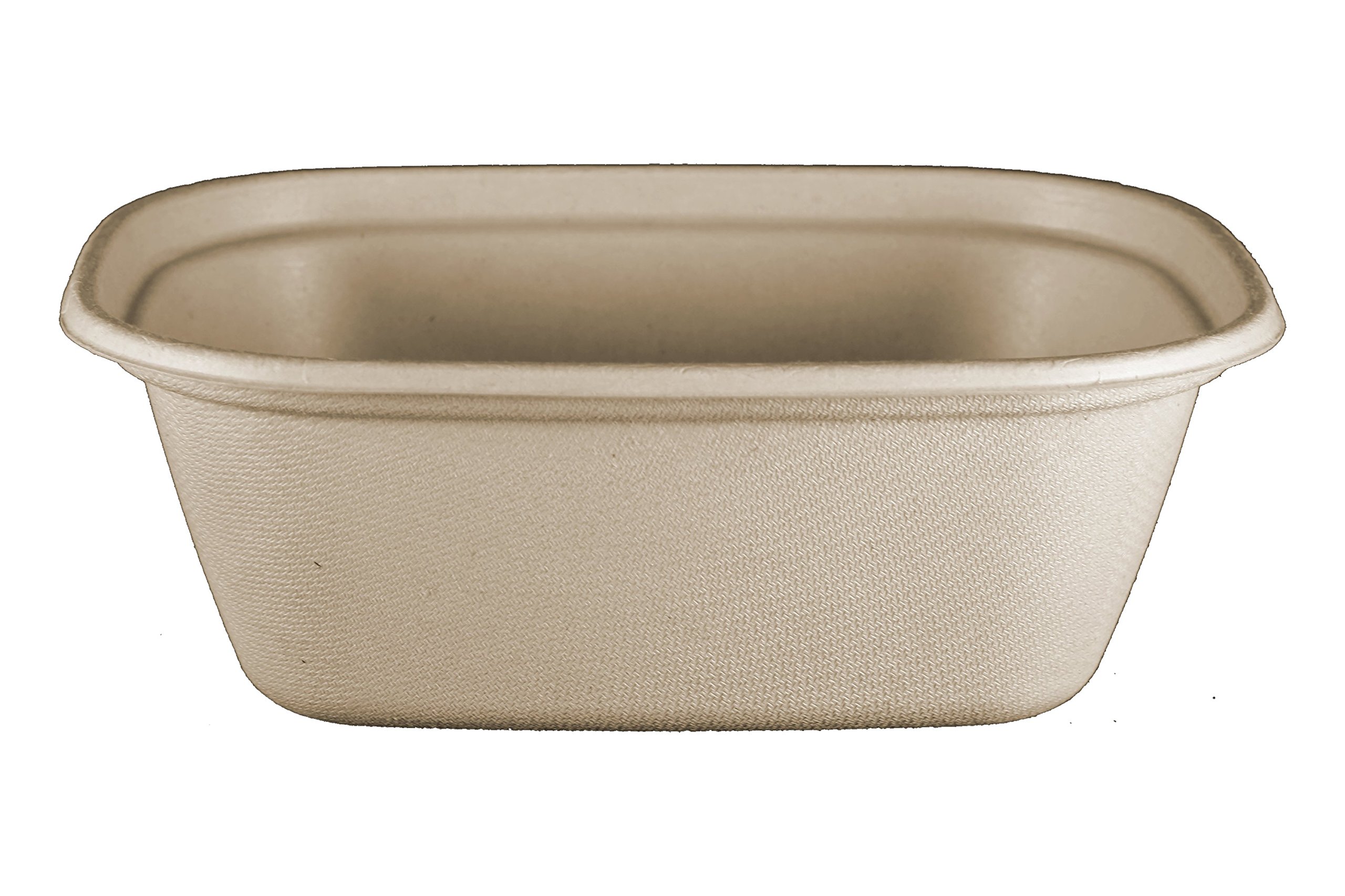 World Centric Fiber Box / 48 oz (Pack of 400) / Beige Platters