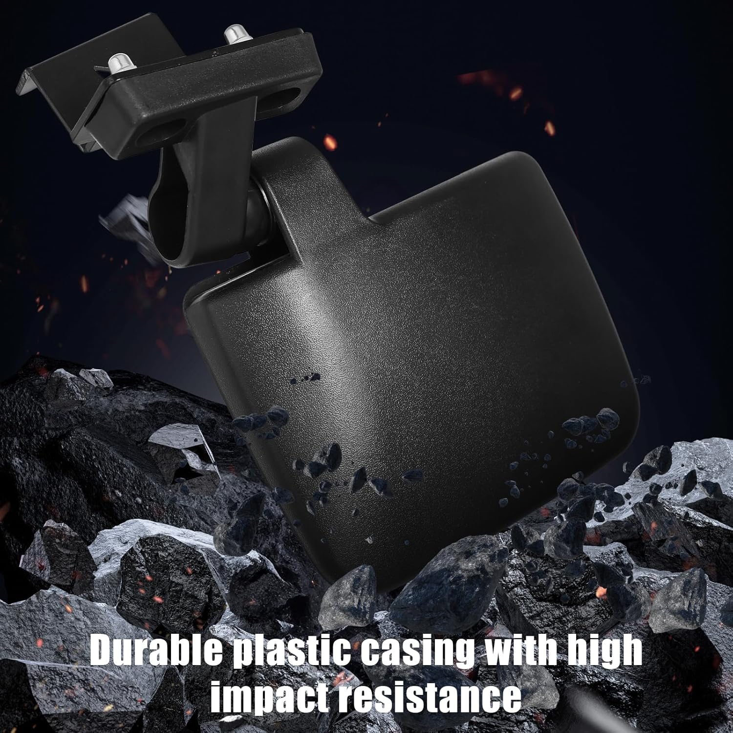 UTV Side By Side Mirrors Rear View Mirrors Compatible with 2013-2023 Polaris Ranger 500 570 900, NOT Fit On Round Tube Roll Cage, Z-Shaped - Image 4