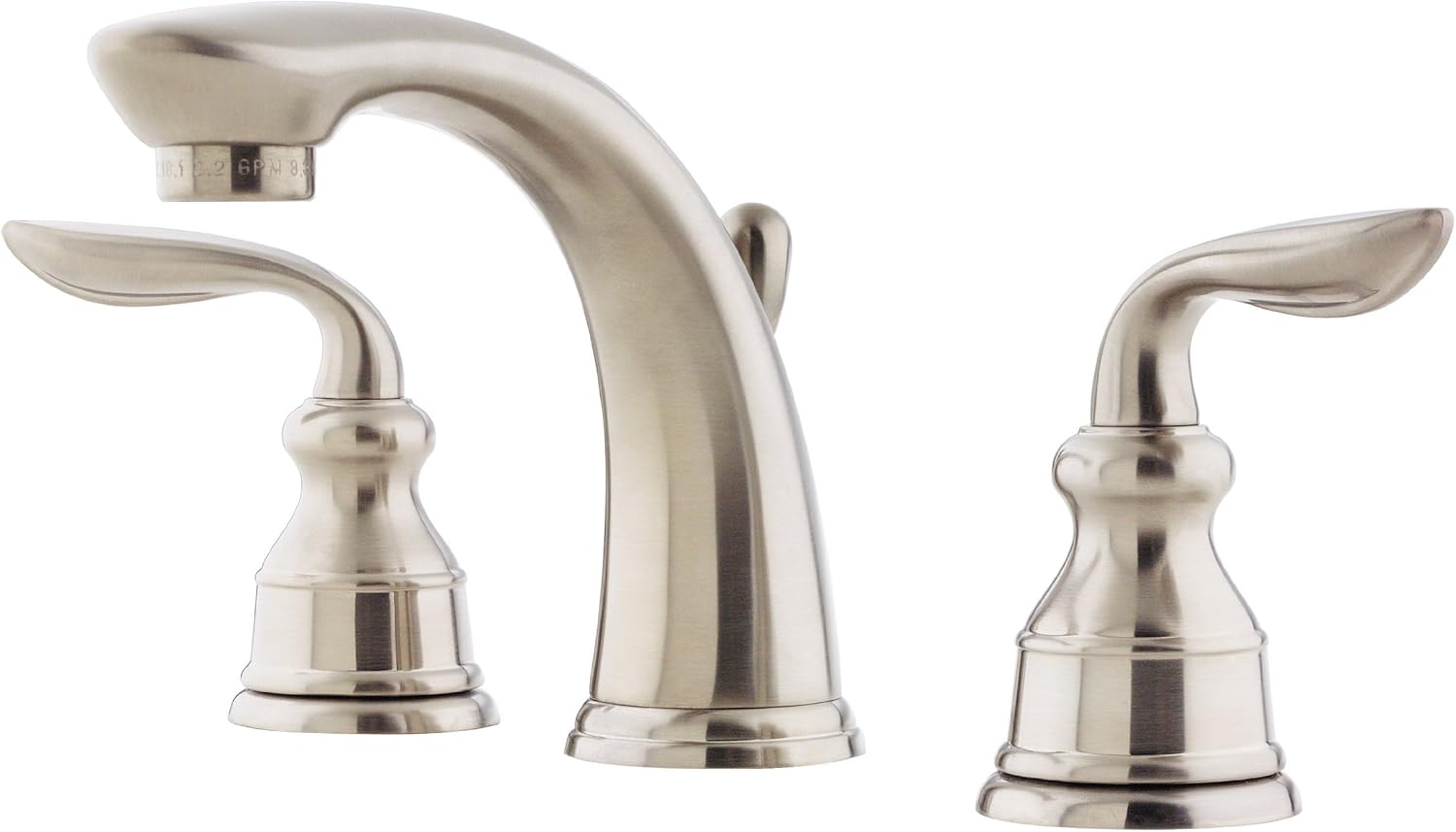 Pfister LG49CB1K Avalon Two-Handle 8 Inch Widespread Bathroom Faucet in Brushed Nickel, Water-Efficient Model