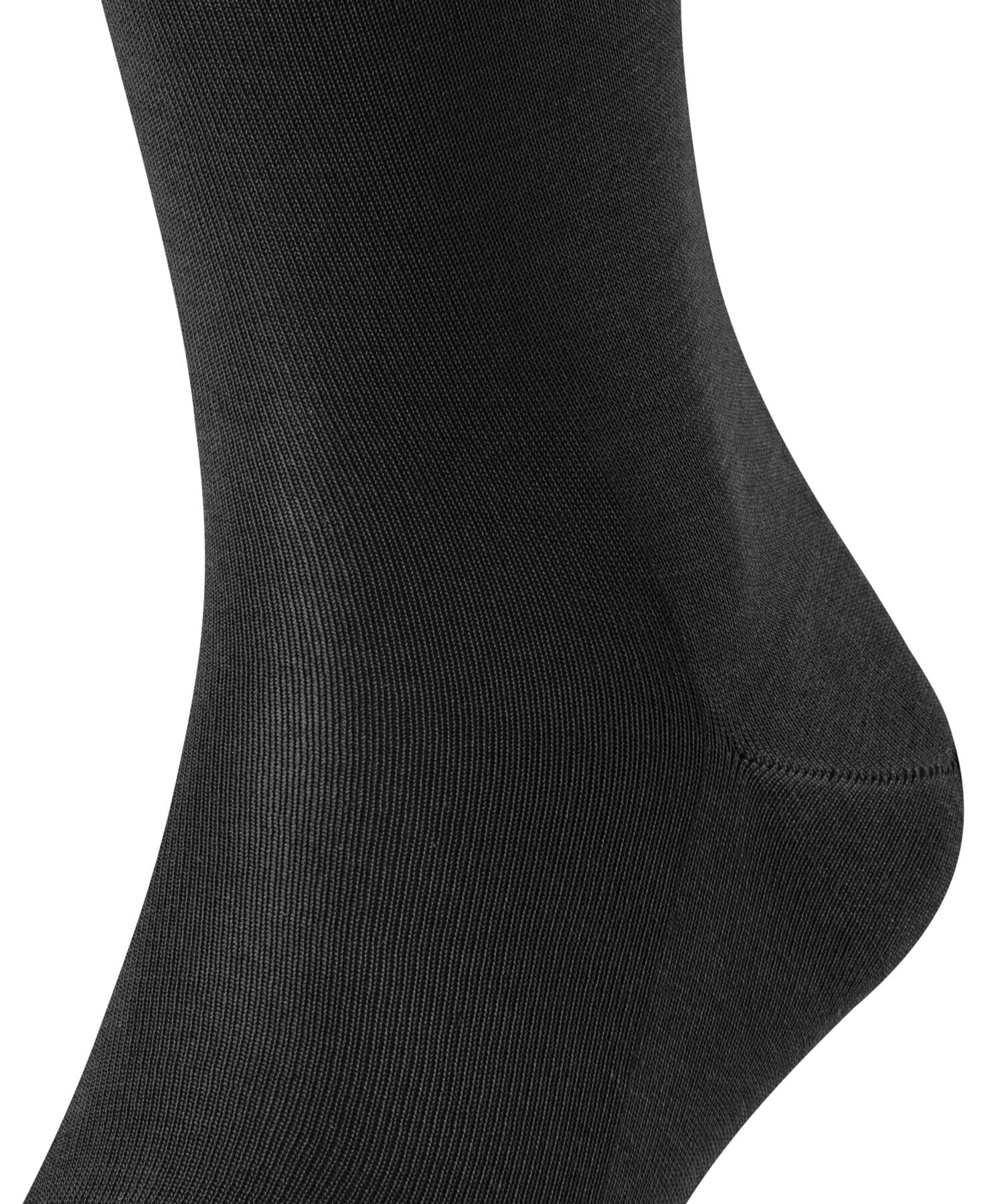 FALKE Mężczyźni Podkolanówki Tiago M Kh bawełna fil d´Écosse długie jednokolorowe 1 Para, Czarny Black 3000, 43-44