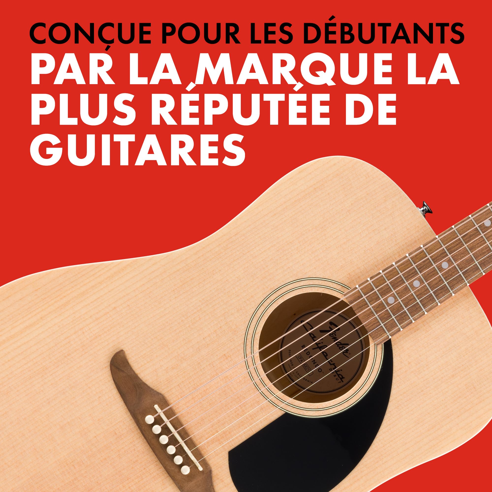 Fender guitare acoustique California Debut Redondo en finition naturelle