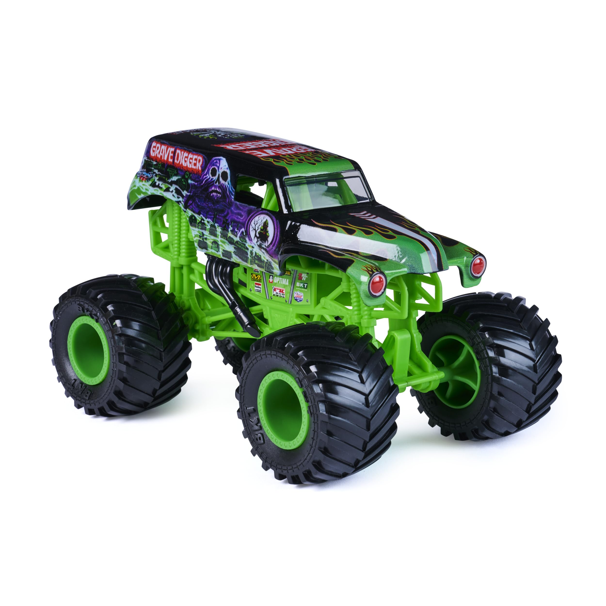 Monster Jam, Official Grave Digger Monster Truck, Collector Die-Cast Vehicle, 1:24 Scale, Kids’ Toys for Boys and Girls Aged 3 and up