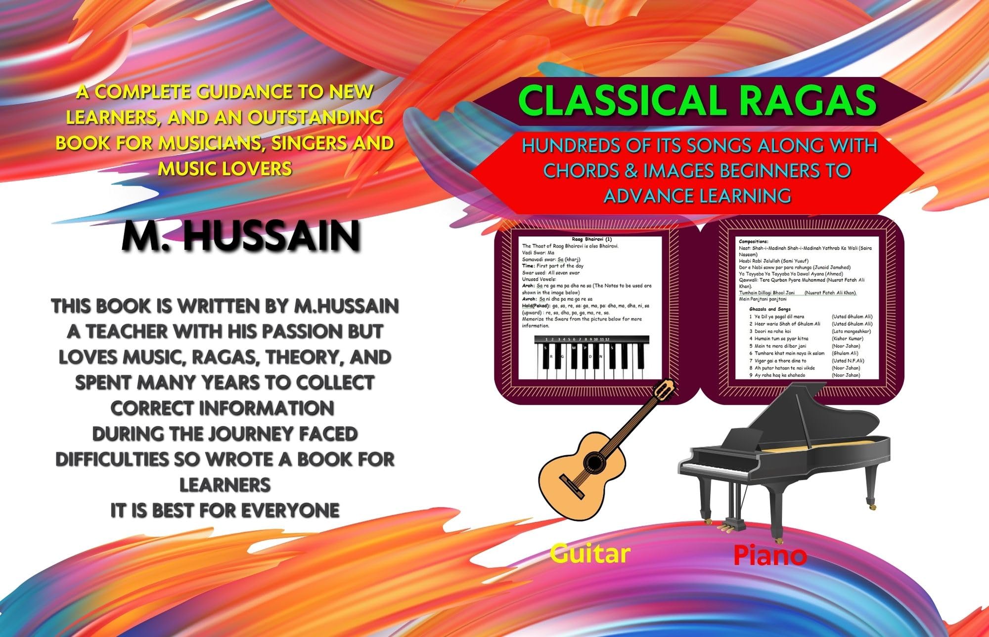Ragas classiques avec accords et images pour maîtriser la guitare