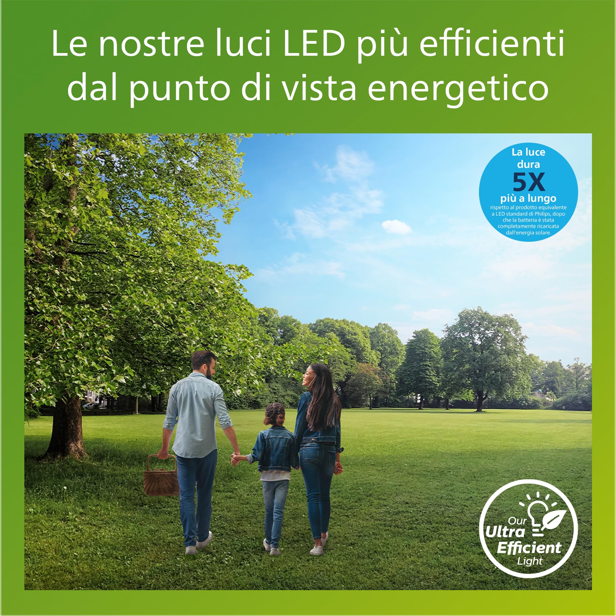 PHILIPS Lois UltraEfficient, Faretto da esterni con sensore, Antracite | 14 W, 5000 K, Durata fino a 50000 h, Rivestimento PowerShield, Resistente all'acqua e alle intemperie, Luce potente