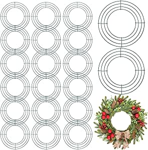 Amazon com: Hotop 20 Pcs Wire Garland Frames Green Spring Summer Metal