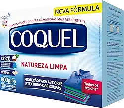 Casa Km Lava Roupas Em Pó Coquel Natureza 800G