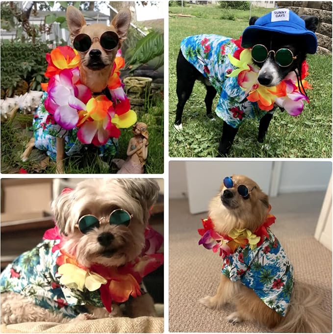 Disfraz Hawaiano para Perro Pequeño Mediano Medium miniatura 5