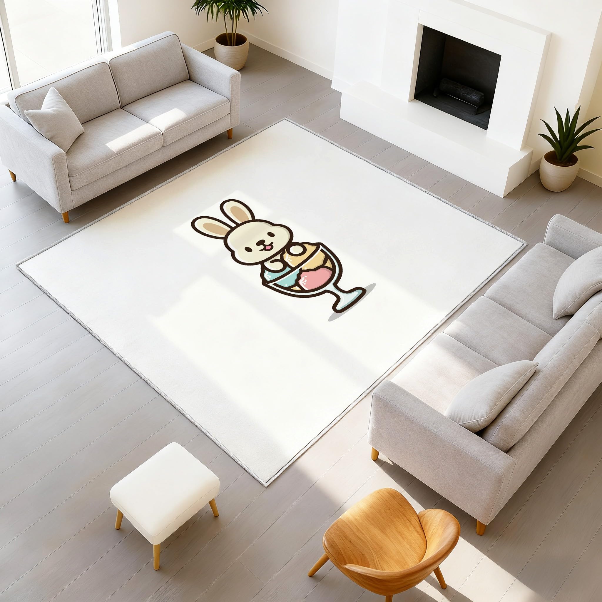 Tapis sol décor à la maison animal antidérapant moderne 50x80