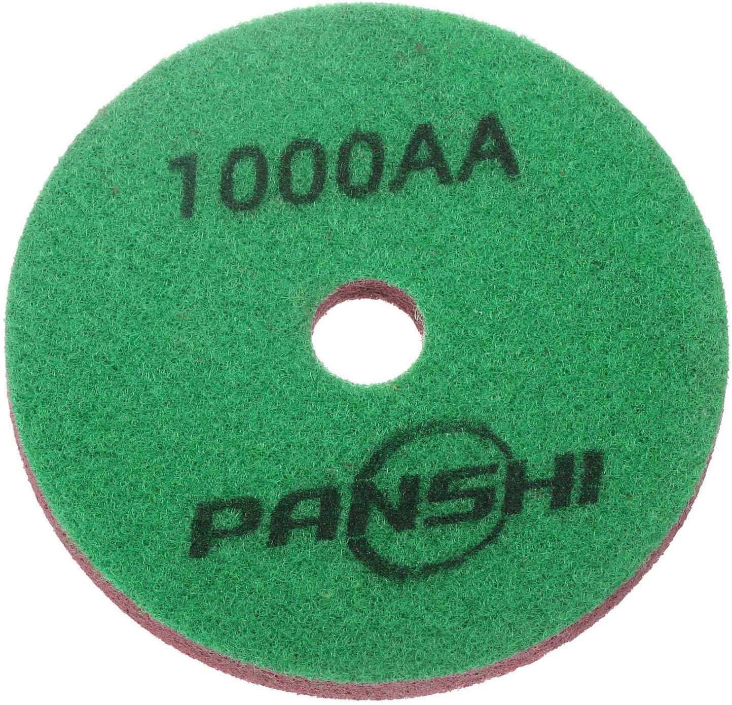 HARFINGTON Diamond Sponge Polishing Pads 5" Dia 1000 Grit Emery Sand Fiber Polishing Pad Wet Use Buffing Pad for Stone Concrete Marble Grinder Polisher Buffing Wheel, Green Pink