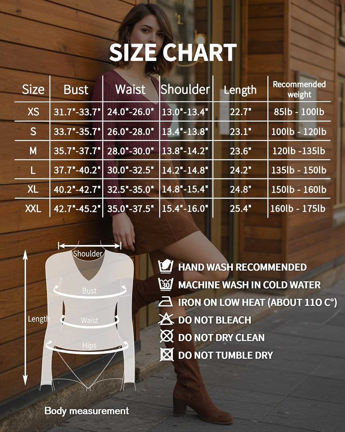 MANGOPOP Long Sleeve T Shirt Women V Neck Shirt Lightweight Ribbed Fitted Sweaters Fall Fashion 2025 - Image 7