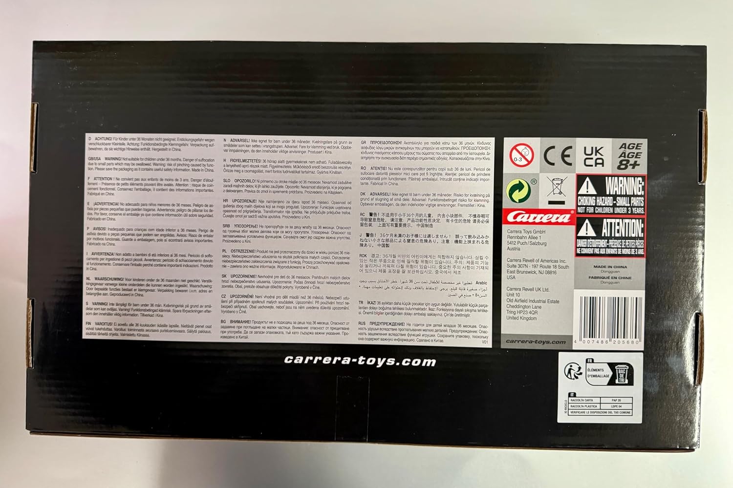 Carrera 20020568 Outside Shoulder Curve 4/15° (12), end Piece (2) Slot Car Track Accessory, Multicoloured